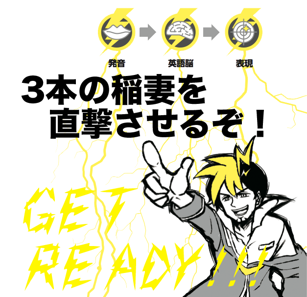 [RK ENGLISH] Richard Kawaguchi リチャード川口／KADOKAWA 中経出版 : イナズマ CD付 日本人のためのネイティブ英語の勉強法 あなたの英語力を爆発させる3つの稲妻〈発音・英語脳・表現〉