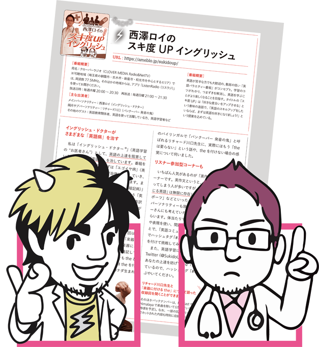 [スキ度UPイングリッシュ] スキ度 Richard Kawaguchi リチャード川口 イングリッシュドクター 西澤ロイ 英作文チャレンジ ENGLISH JOURNAL EJ アルク 2020年8月号